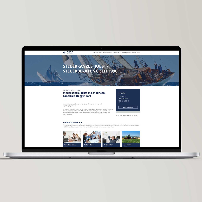 Steuerkanzlei Jobst | Responsive TYPO3 Website